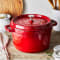Staub 5.2L/5.5QT Round Cocotte 26cm - Cherry #2