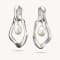 Thomas Sabo Natural Beauty Silver Hoop Earrings with Freshwater Pearls #2
