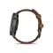 Garmin® Venu® 4 45mm Smartwatch-Slate with Black Silicone Band & Brown Leather Band #3