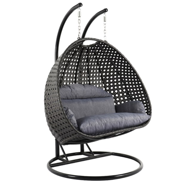 Backyard Lifestyles Hanging Swing Chair Dual Seater with Cushion