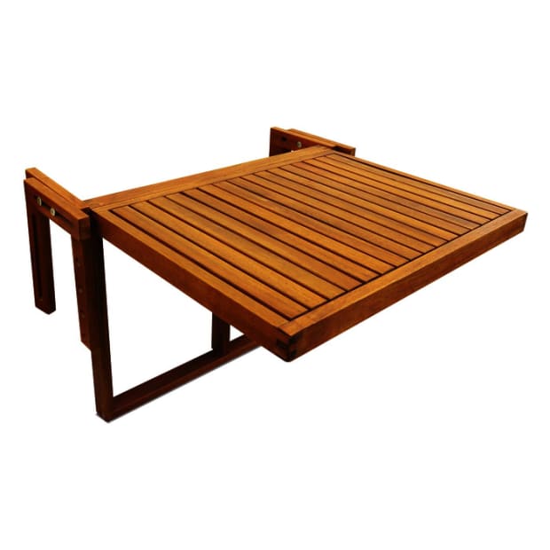 Interbuild Folding Balcony Railing Table #1