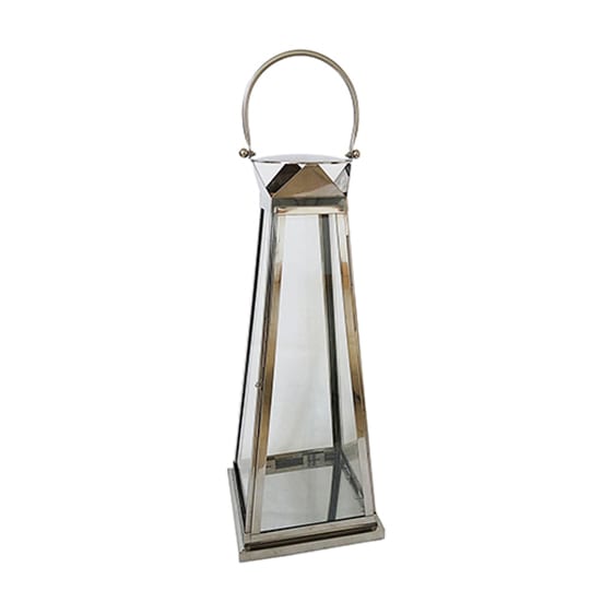 Protégé Casual Stainless Steel 28'' Tapered Lantern - Set of 2