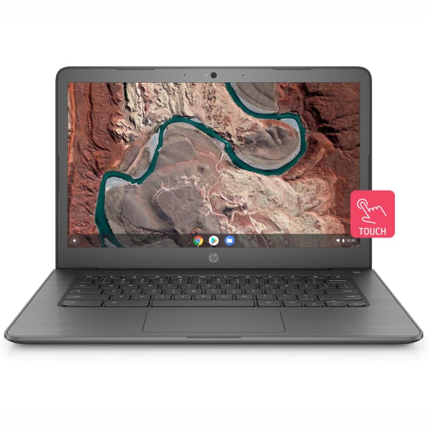 HP 14-db0060nr 14'' Chromebook - Gray with HP 2-Year Pickup and Return Notebook Service #1
