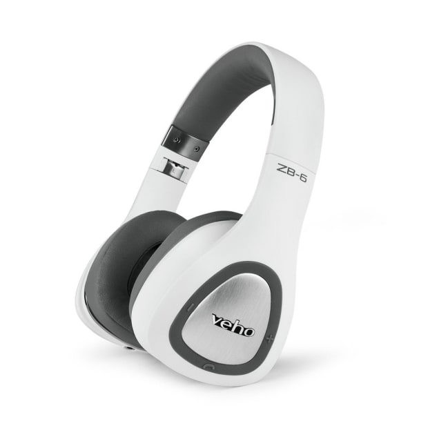 Veho ZB6 On-Ear Wireless Headphones - White #1
