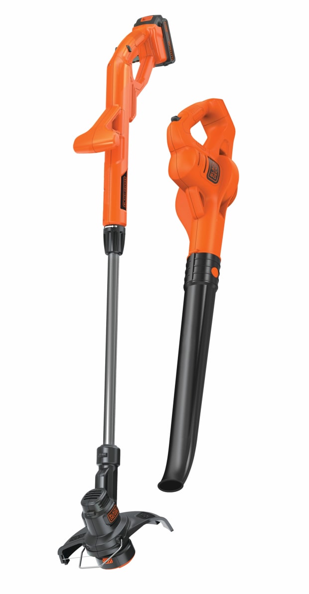 Black + Decker 20V MAX Lithium 10'' String Trimmer/Edger + Hard Surface Sweeper Combo Kit