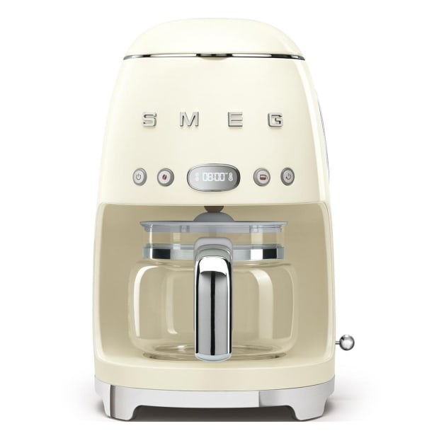 SMEG 50's Retro Style Aesthetic Drip Coffee Machine - Cream #1