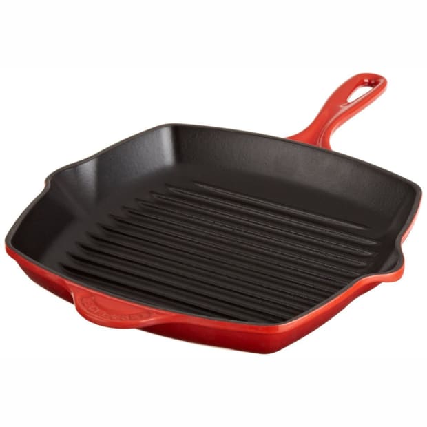 Le Creuset® Square Skillet Grill - Cerise