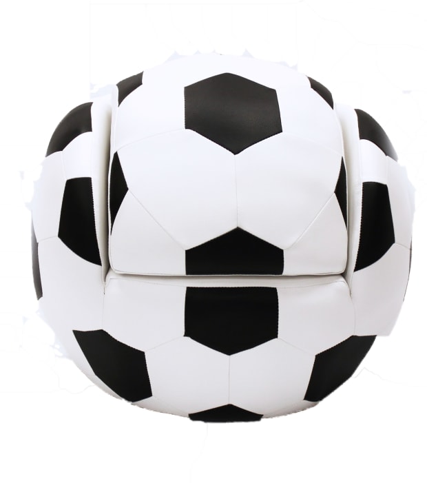 Julianni Soccer Ball Chair With Footrest #1