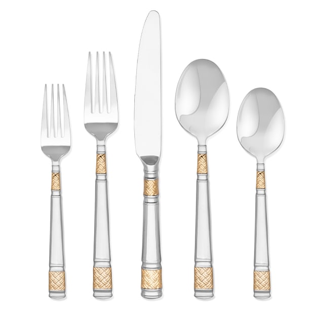 Argent Orfèvres™ Orava 18/10 Partial Gold 20-Piece Flatware Set