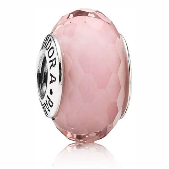 Pandora Pink Faceted Murano Charm