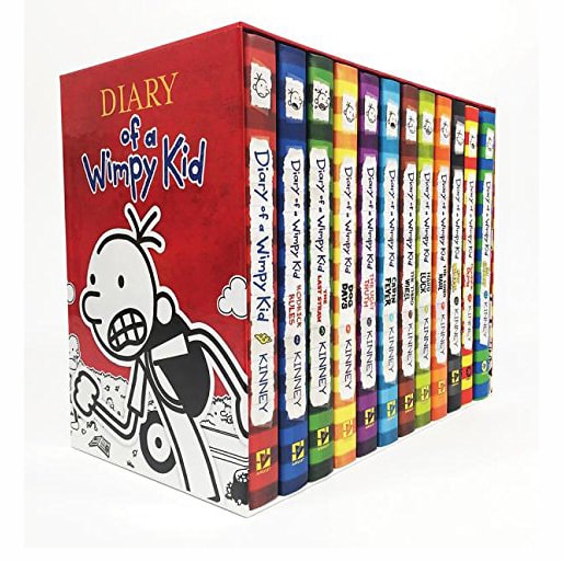 DIARY OF A WIMPY KID BOX OF BOOKS (1-12) by Jeff Kinney