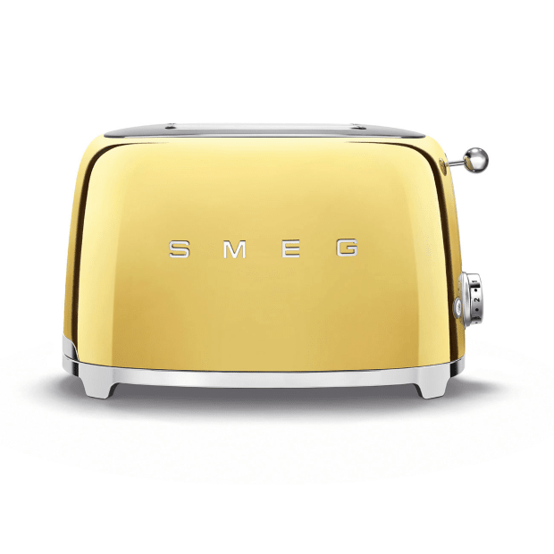 SMEG 50's Retro Style Aesthetic 2-Slice Toaster - Gold #1