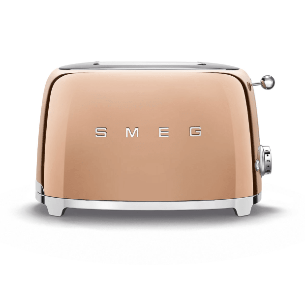 SMEG 50's Retro Style Aesthetic 2-Slice Toaster - Rose Gold | AIR MILES
