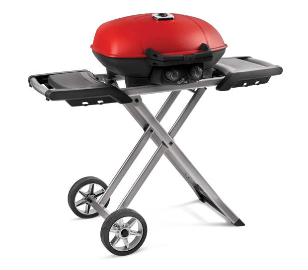 Napoleon TravelQ™ 285X Grill with Scissor Cart and Griddle - Red - Propane #1
