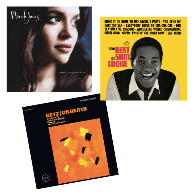 Romance Vinyl Records Bundle - Getz/Gilberto The Best Of Sam Cooke & Come Away With Me #1