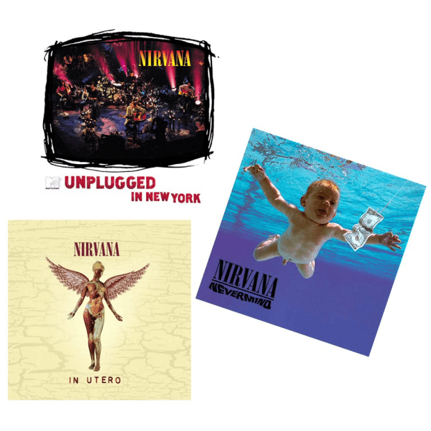 The Nirvana Vinyl Bundle - MTV Unplugged In New York Nevermind and In Utero #1