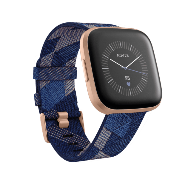 Fitbit Versa 2 Smartwatch Special Edition - Navy & Pink Woven / Copper Rose Aluminum #1