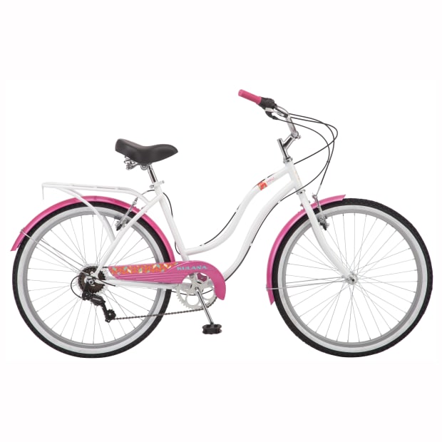 Kulana Hiku 7 Women's Crusier Bike  - 26'' - White/Pink #1