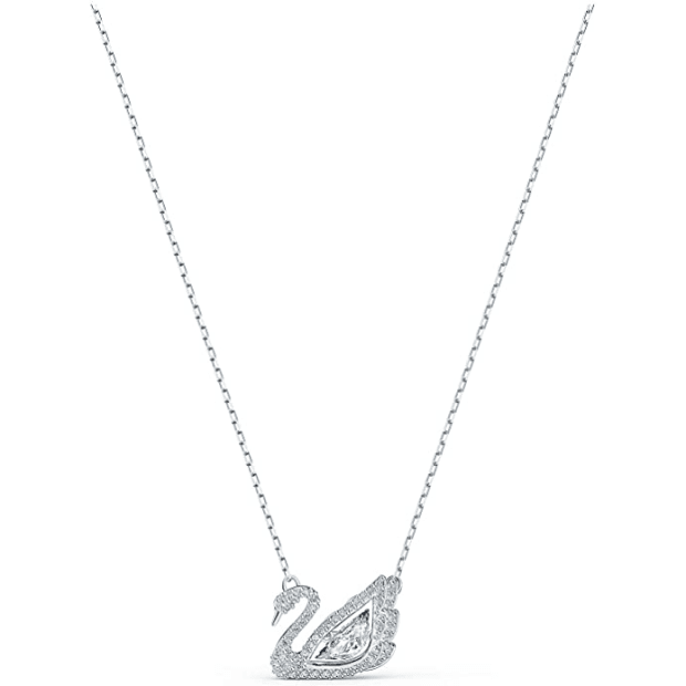 Swarovski Dancing Swan Necklace - White #1