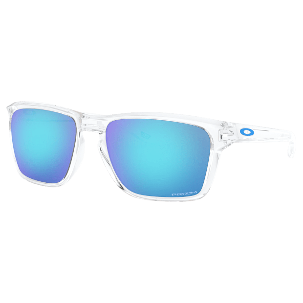 Oakley Sylas Sunglasses - Polished Clear Frame/Prizm Sapphire Iridium ...