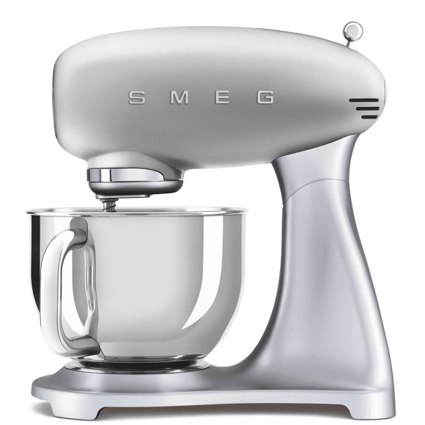 SMEG 50's Retro Style Aesthetic Stand Mixer - Silver #1