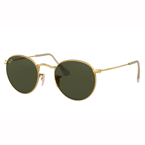 Ray-Ban Round Metal Lenses Sunglasses - Arista/Crystal Green