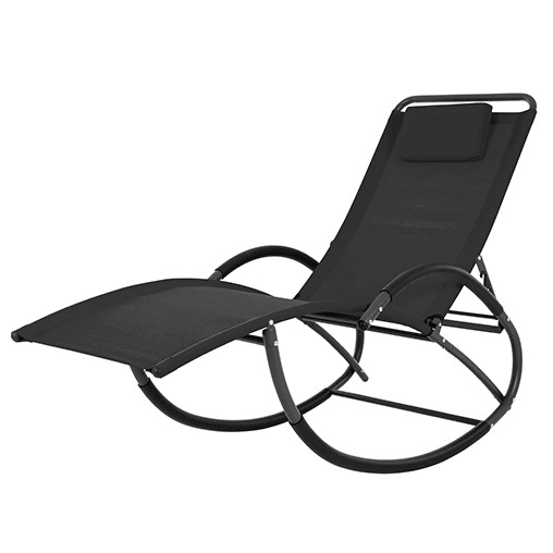 Vivere Wave Laze Chair - Black #1