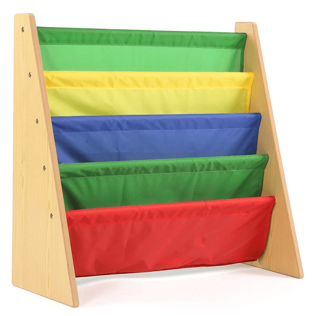 Tot Tutors 4 Pocket Book Rack - Primary Colours #1