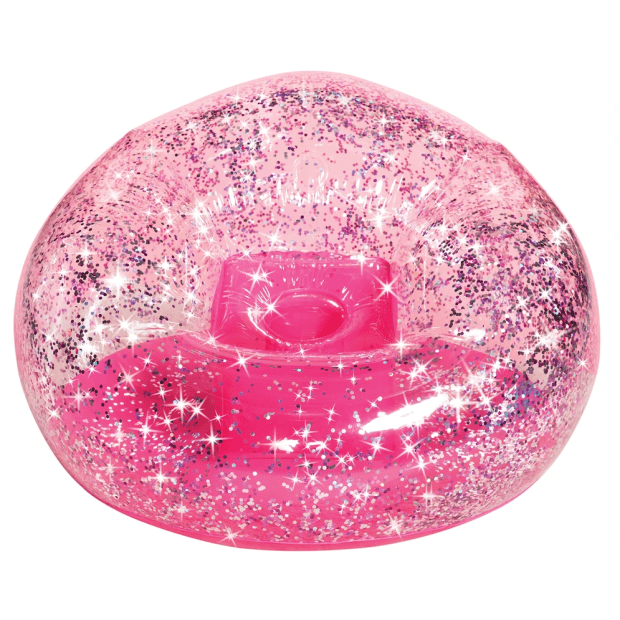 Three Cheers for Girls Pink Glitter Confetti Chair #1