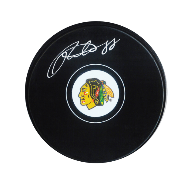 Frameworth Patrick Kane Signed Puck Blackhawks