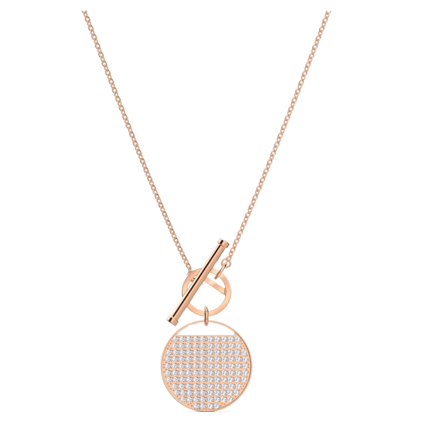 Swarovski Ginger T-Bar Necklace - Rose Gold #1