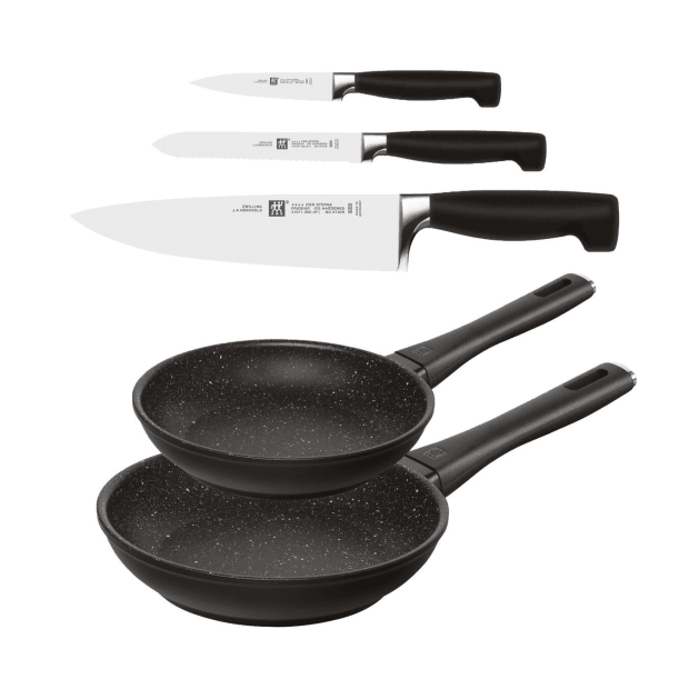 Zwilling® 3-Piece Knife Set with Bonus 2-Piece Marquina Frypan Set #1