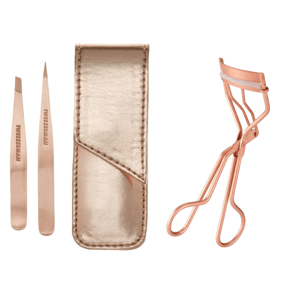 Tweezerman® Petite Tweeze Set and Classic Eyelash Curler - Rose Gold