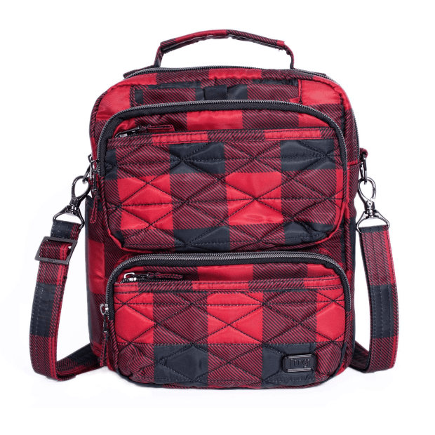 Lug® Compass Crossbody Bag - Buffalo Check Red #1