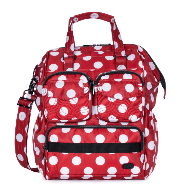 Lug® Via 2 Convertible Tote Bag – Crimson Large Dot #1