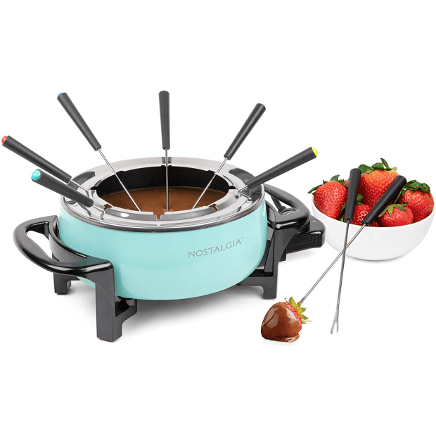 Nostalgia™ 6-Cup Electric Fondue Pot - Aqua #1