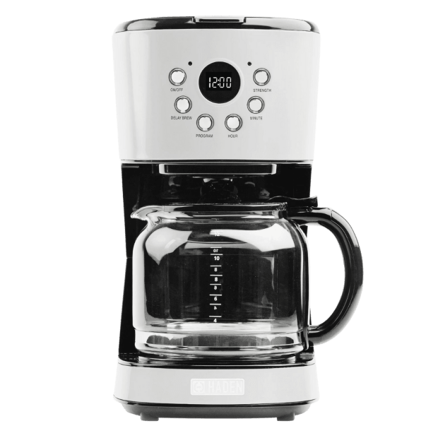 Haden 12-Cup Programmable Coffee Maker with Strength Control – Ivory #1