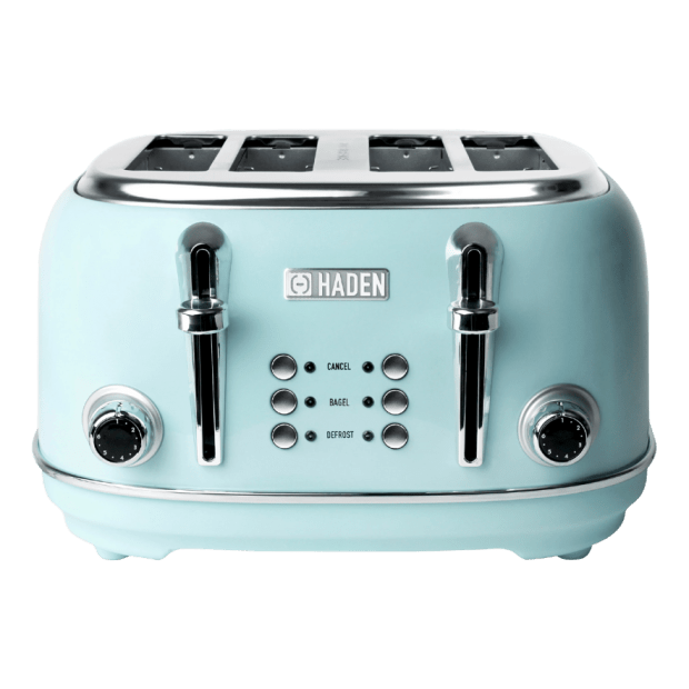 Haden Heritage 4-Slice Wide Slot Toaster - Turquoise #1