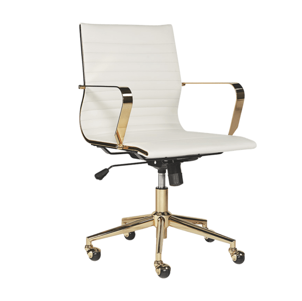 Sunpan Jessica Office Chair – Snow #1