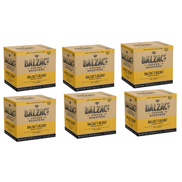 Balzac’s Coffee Roasters Balzac's Blend 18-Pack Compostable Keurig® Coffee Pods – Set of 6 #1