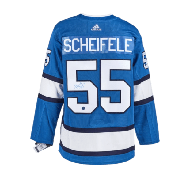AJ Sports Mark Scheifele Winnipeg Jets Signed Aviator Adidas Jersey #1