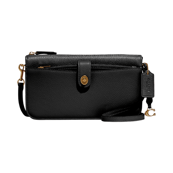 Coach Noa Pop-Up Leather Messenger Bag – Black #1