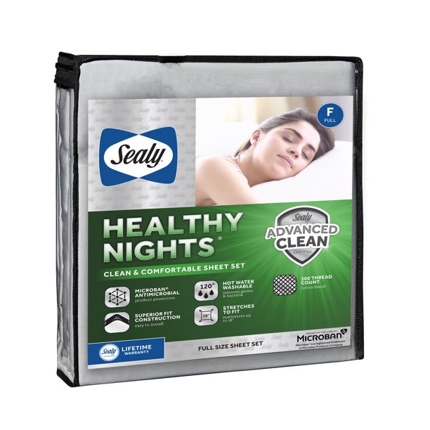 Sealy Healthy Nights Sheet Sets - Grey - King