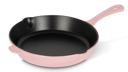 Cuisinart 10” Cast Iron Round Fry Pan- ROSY PINK