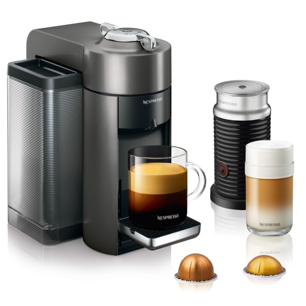Nespresso Vertuo Coffee and Espresso Machine with Aeroccino -  Graphite Metal