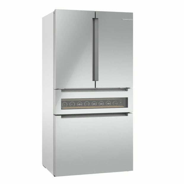 Bosch  800 Series French Door Bottom Mount Refrigerator, Glass door 36'' Stainless steel