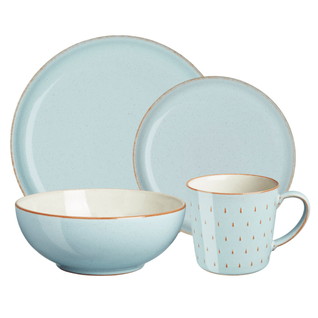 Denby Heritage Pavilion 16-Piece Coupe Dinnerware Set