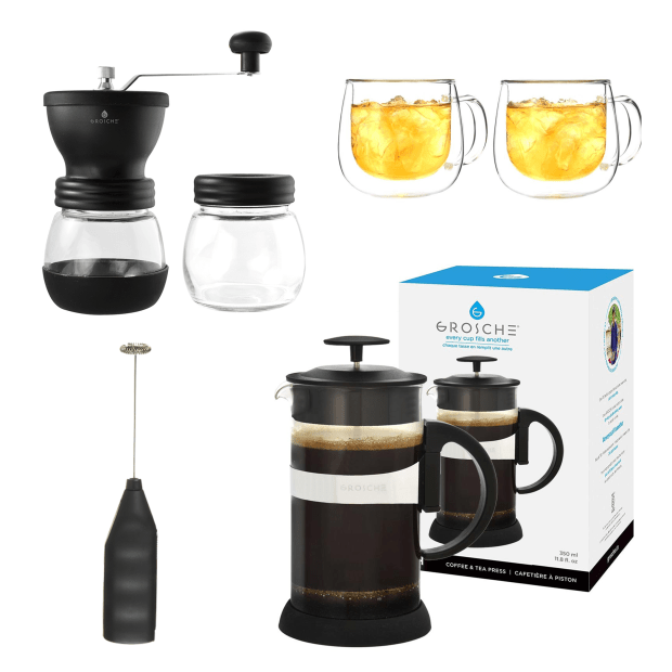 Grosche Zurich French Press & Frother Bundle AIR MILES