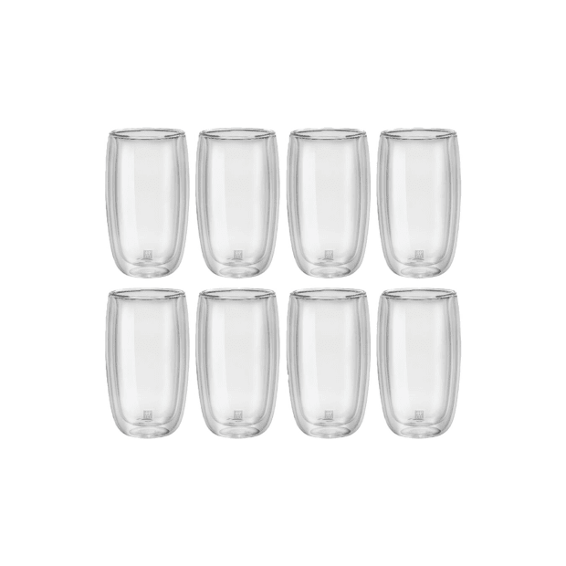 Zwilling Sorrento Double Wall Glassware 8-pc, Latte Glass Set