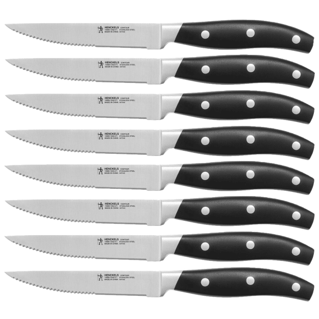 Henckels Forged Contour 8-Pc Steak Knife Set - White